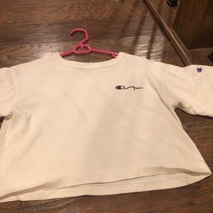 Champion Yellow Cropped Tee